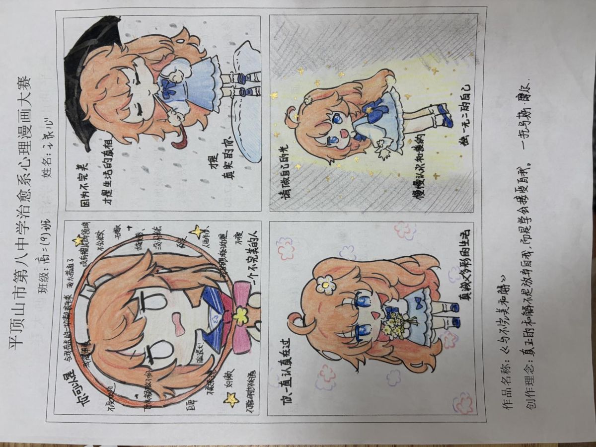 相信积极的力量 ——平顶山市第八中学心理漫画大赛优秀作品展