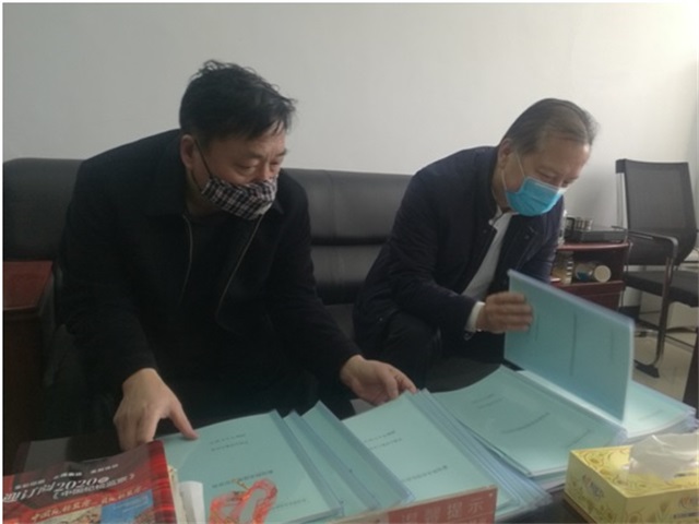 责任督学丁群仁同志到我校进行督导检查