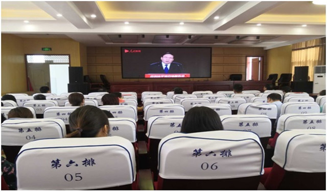 市八中党支部组织收看 “2020年‘双百’活动中央和国家机关专场报告会”